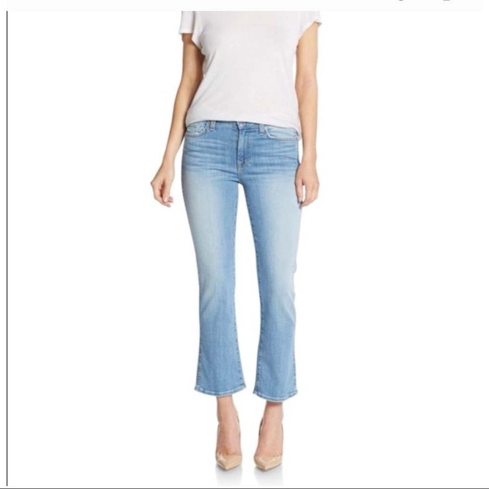 COPY - 7 for all Mankind Cropped Bootcut Jeans Size 24